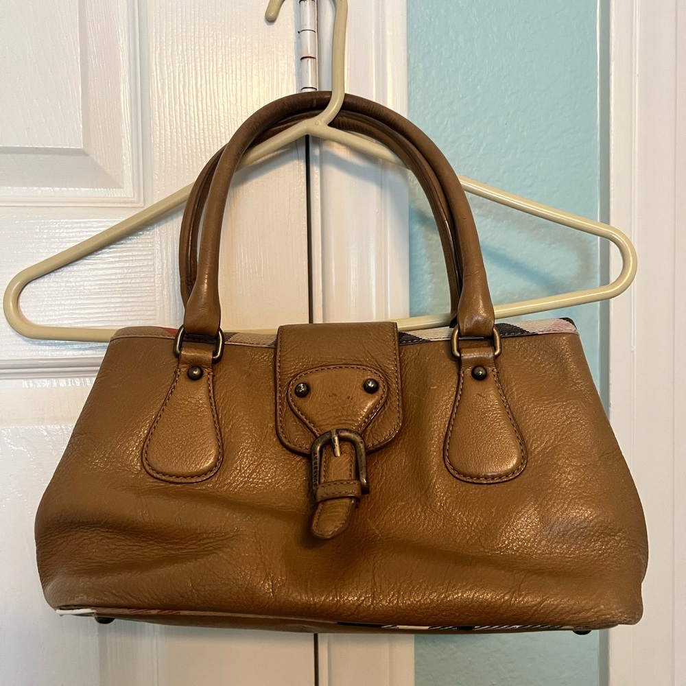 Burberry Tan Leather Satchel